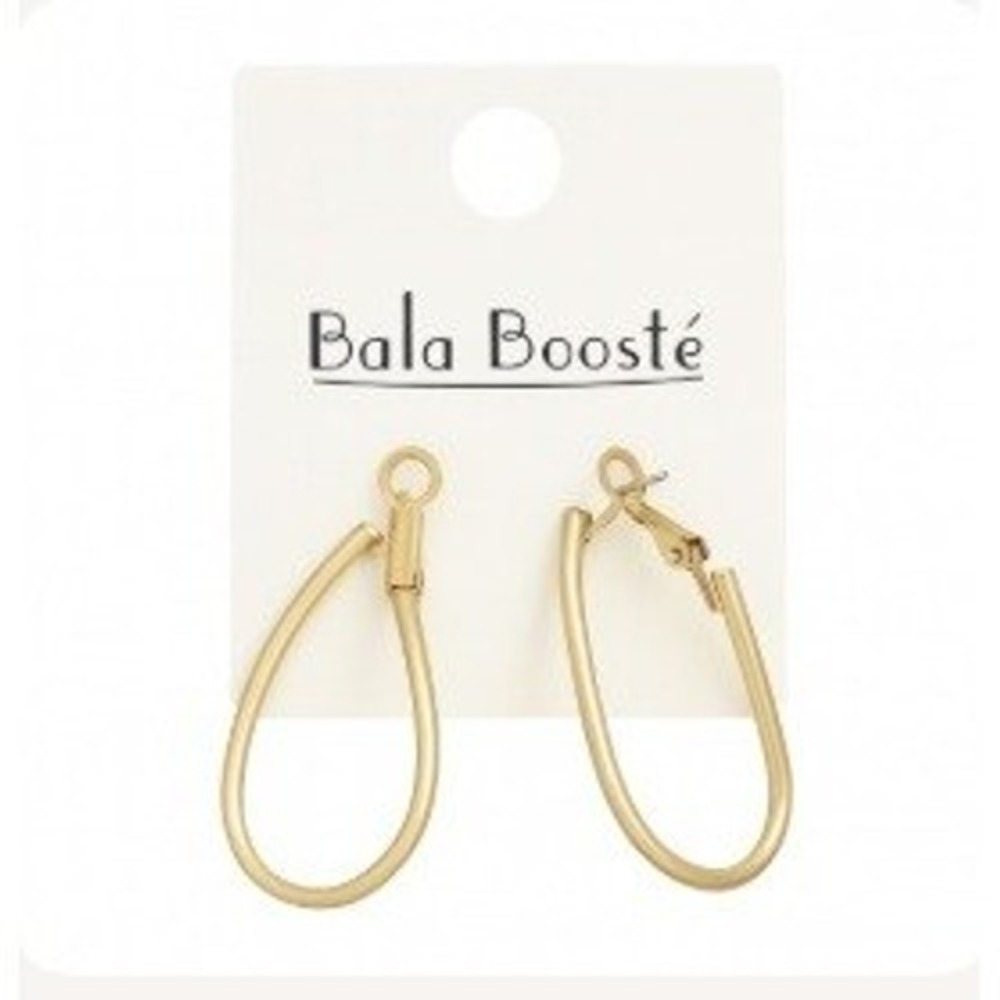 Bala Boosté Women's Gold Tone Teardrop‎ & Triangle Hoop Earrings Set
